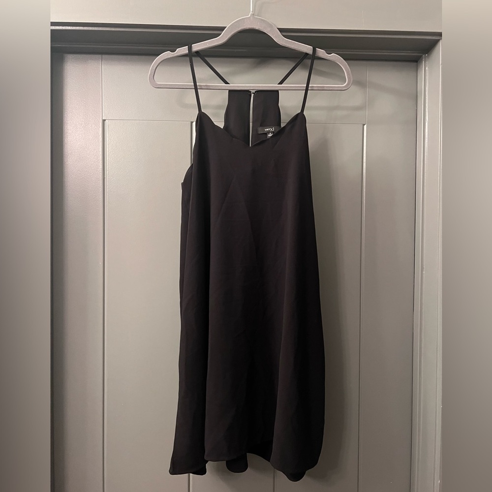 Black, spaghetti strap sundress